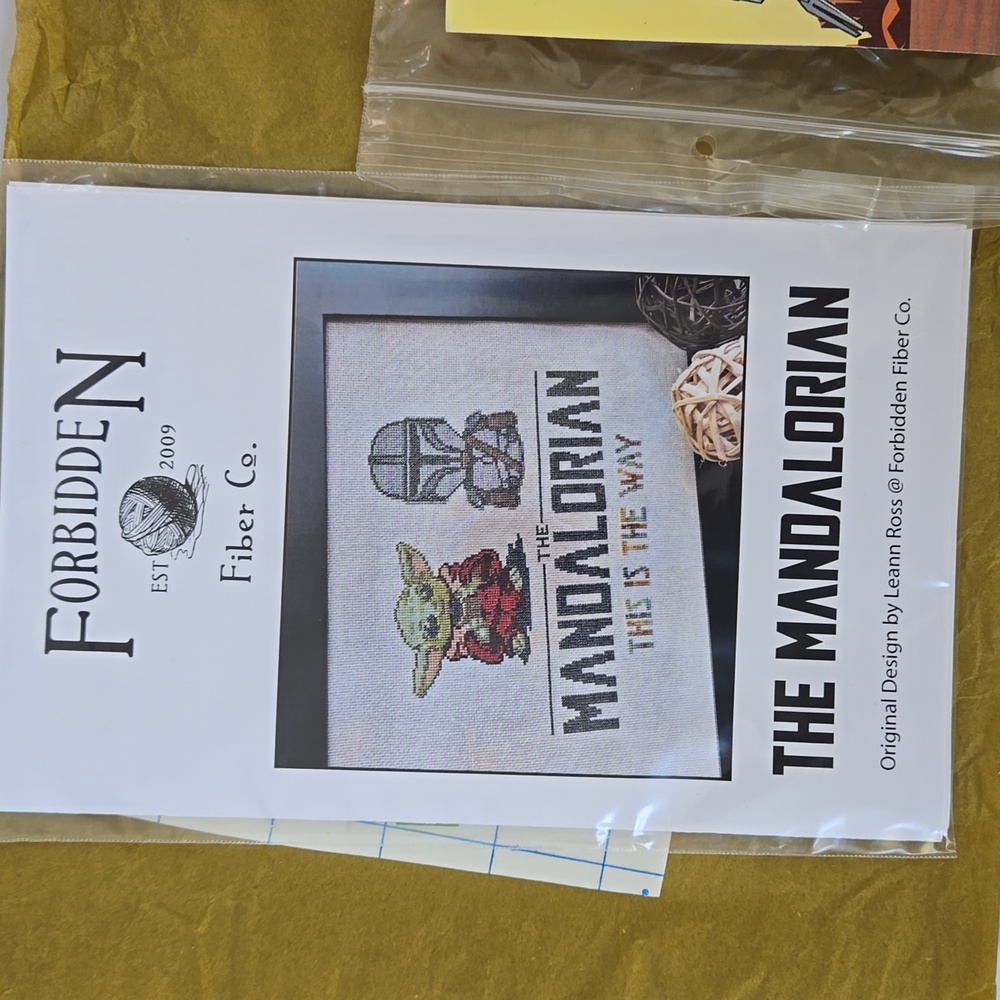 Forbidden Fiber Mandalorian Cross Stitch Kit